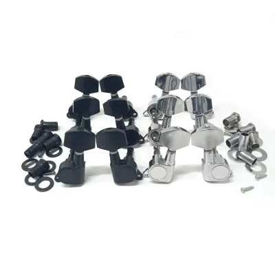 Acoustic Guitar Parts Accessories String Tuning Pegs Tuner Die-Cast Machines Heads Knobs Tuning Keys Black or Silver
