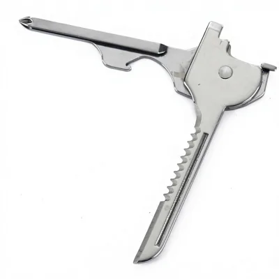 Creative Folding Mini Survival Tool Knife Outdoor Multi-Function Portable Keychain Camping Emergency 6-in-1