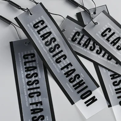 Custom PVC Soft Tag for Clothing Simple and Premium Apparel Hang Tags, Customized Garment Labels