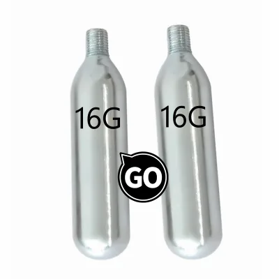 Refillable CO2 Cartridge for Making Drink Threaded 16g 8g 12g 33g CO2 Gas Tank CO2 Beer Key Chargers Safe for Beverage Use