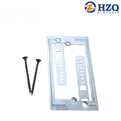 Single/Double Gang Drywall Brackets for Fixing Loose Outlets or Adding New Outlet, Metal Low Voltage Bracket for Drywall
