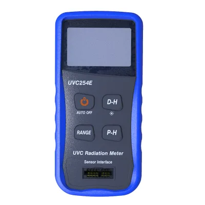 UVC Light Meter UVC254E Irradiance Measuring Span 3999uW/cm2, 39.99mW/cm2 UV Radiation Meter