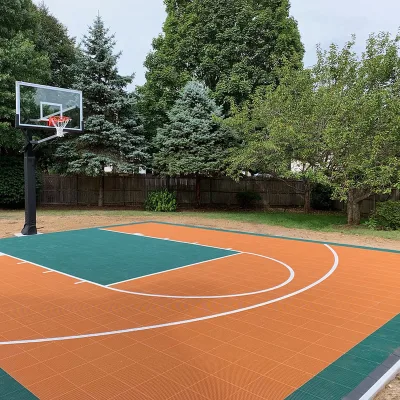 30*30 Feet Half Court Quick Installation Floor Tiles for Home Basketball Court Wholesale Sports Tile and Training Court