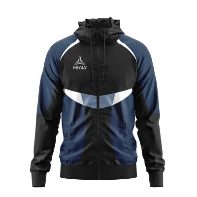 Custom Heat-Transfer Printing Pattern Design Knitted Jacket Windproof Waterproof Solid Long Sleeve Outerwear High Quality