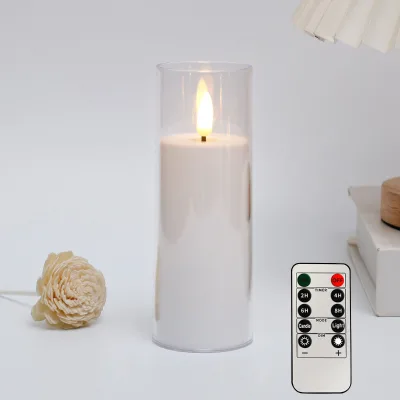 Bulk Battery Powered Remote-Controlled Bright White Candles for Wedding Decorations