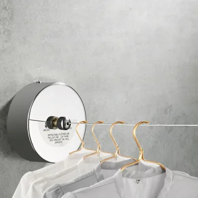 3M Portable Stainless Steel Retractable Clothesline Indoor Outdoor Laundry Hanger Drying Rack Rope