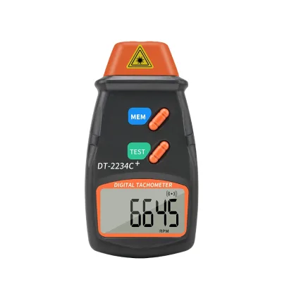 New JUANJUAN VA049 Non-contact LCD Digital Laser Photo Tachometer Pocket Photoelectric Speed Meter Tester 2.5-99,999 RPM Black