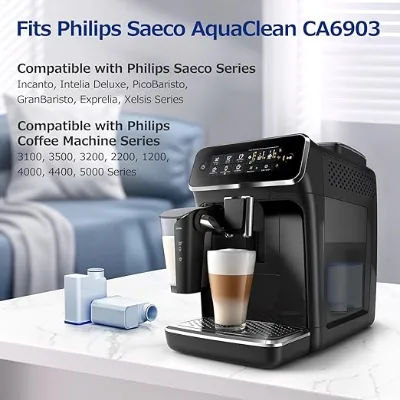 Compatible with Philips Coffee Machine Filter CA6903, EP220 Series Activated Carbon Coffee Machine Filter