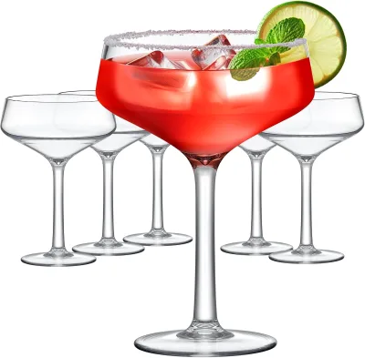 210ml PC Acrylic Tritan Champagne Saucer Glass Plastic Coupe Glass 7oz Champagne Coupe Glass