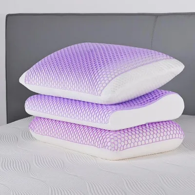 Cooling Breathable Memory Foam Non-Pressure Bed Pillows With Washable Removable Cover