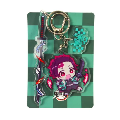 Wowei Anime Demon Slayer Cartoon Character Pendant Acrylic Hanging Pendants Keychain