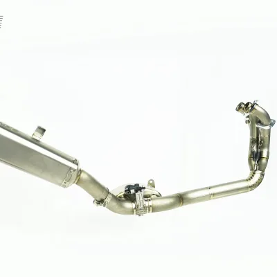 Modified Titanium Alloy Motorcycle Exhaust with Electronic Valve Muffler for ZONTES 703RR