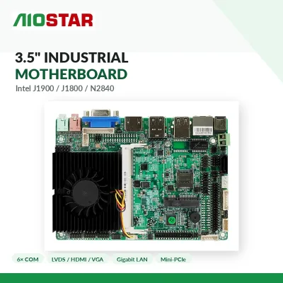 New 3.5 Inch Industrial Motherboard Intel J1900 DDR4 LVDS for VGA 6 COM Gigabit LAN Mini PCIe 32GB SATA Embedded PC
