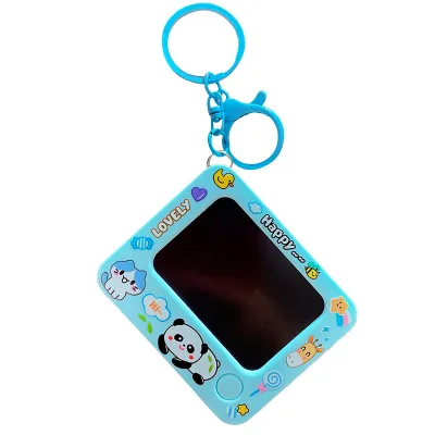 Cartoon Little Painter Mini Graffiti Drawing Board Keychain Lightweight Plastic Silk Screen Printing for Business Kids Students