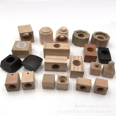 Factory Customized Supply of Various Shapes of Wooden Perfume Caps and Bottle Stopper