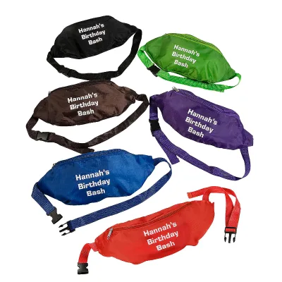 Wholesale Personalized Fanny Pack Waist Bag with Custom Logo Adjustable Belt for Adults Outdoor Travel Party