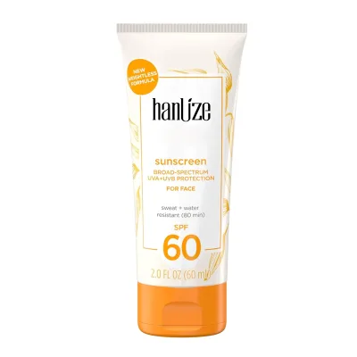 High Quality SPF 60 Broad-Spectrum Sunscreen Sweat & Water Resistant UVA+UVB Protection for Face Cream Form