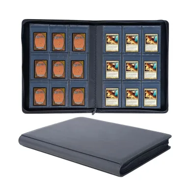 Semi Rigid Card Holder Binder Holds 9 Pocket Trading Card Album Card Saver Binder