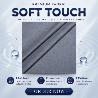 Lining Attached Ready Construction Polyester Viscose Fabric for Half Lined Summer Weight Trousers Fabric