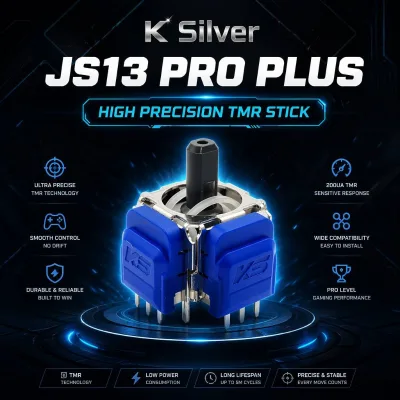Original K-Silver JS13 Pro Plus Electromagnetic Resistance Stick TMR Analog Stick for XBOX Switch Pro PS4 PS5 Joystick JS13 PRO+