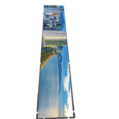 sunlight readable 48 inch stretched bar ips lcd 3840x720 resolution v by one interface with driver board