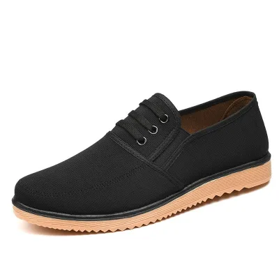 New Fashion Trend Anti-slip Gum Out-sole Slip-On Men's Flat Plate Board Walking Shoes Sneakers Spring Summer Autumn