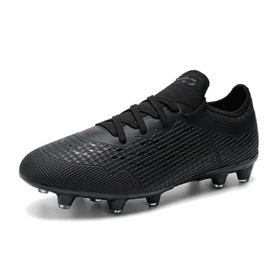 Adult & Kids Firm Ground Soccer Cleats Low-Top Football Shoes with Mixed Studs for Match Training Size 33-45