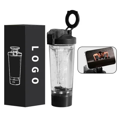 Usb Recharging 700ml 24oz Portable Electric Classic Shaker Cups Mixing Plastic Fitness Gym Sports Protein Stirring Shaker Bottle