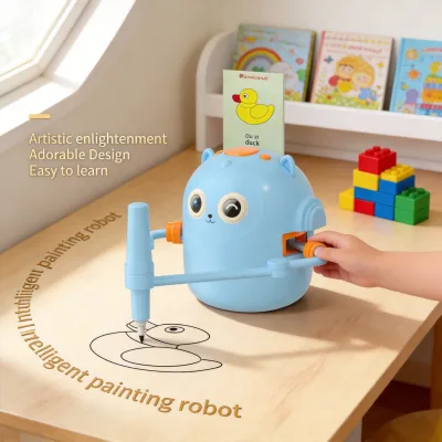 Cross-Border Educational Toy Card-style Automatic Painting Robot Early Education Intelligent Drawing Companion Childrens Drawing