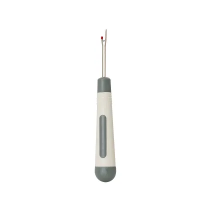 Grey Hand Sewing Tool Accessory Wire Trimming Thread Cutting Rubber Seam Ripper for Removing Sewing Thread