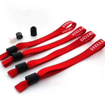 350x15mm Customized Thermal Transfer Ribbon Wristbands DIY Logo Fabric Bracelet