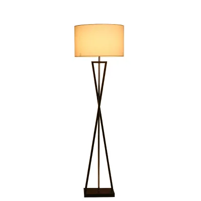 Classic Standing Lights Modern Fabric Shade Metal Floor Lamp for Hotel