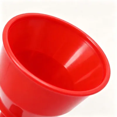 Red Plastic Automotive Fuel Funnel, Multi-Tier Spout Oil Funnel for Car Motorcycle Gasoline Oil Refilling