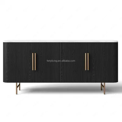 FERLY New Design Modern Living Room Furniture Decoration Furniture American Reclaimed Russian Oak Solid Wood Sideboard