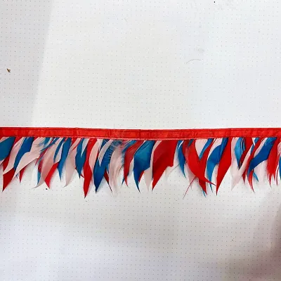 Glittering Mix Dyed Colors Feather Boas Carnival 5-7cm Goose Feathers Goose Feathers Trim Fringe