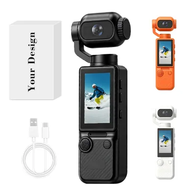 HD Screen Display Professional Action Camera Intelligent Face Tracking Pocket Camera Action Sports Camera for Daily Recording