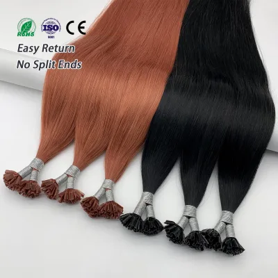 2024 New Product Reversible U Tip Chinese Remy Hair Extensions High Quality Human Hair U Tip Extensions