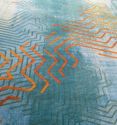 High Quality Flame Retardant Printed Hotel Hallway Room Carpet