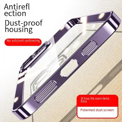 360-Degree Protection Ultra-Thin Transparent a Lens Film Phone Case