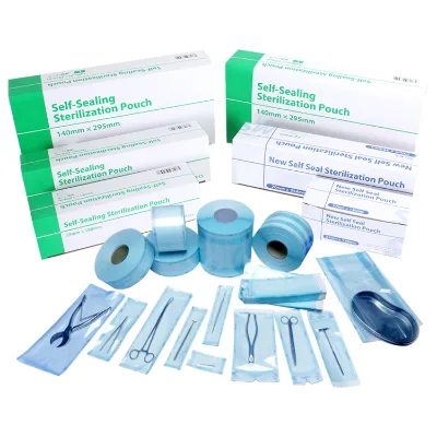 Good Quality Low Price Self Seal Sterilization Pouch Medical Grade Self Sealing Dental Instruments Packaging