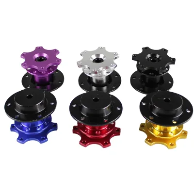 New Release Steering Wheel Hub Adapters Racing Automobile 6 Hole Steering Wheel Snap Off Quick Release Hub Adapter Boss Kit