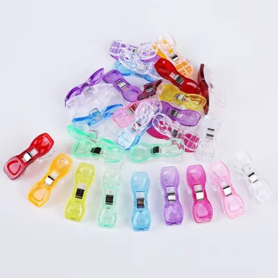 50pcs/Bag Random Color Wonder Clips Sewing Clips Plastic Binder Clip