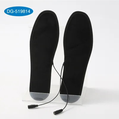 BDE USB Charging Heating Insole Size Can Be Cut and Washable Electric Heating Foot Warmer Insole Men and Women