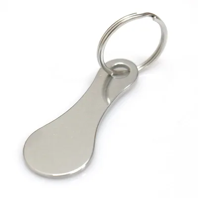 Manufacturer Custom Make Your Own Shopping Cart Token Key Chain Trolley Token Coin Keychain Shopping Coin Keychain