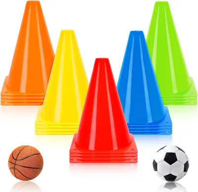 High QualityCertificated PE Football Practice Equipment Soccer Training Cones