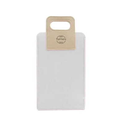 Heavy-Duty Dual-Bottle Felt Wine Holder with Dividers Reinforced Stitching and Recyclable Logo Tag for Sustainable Gifting