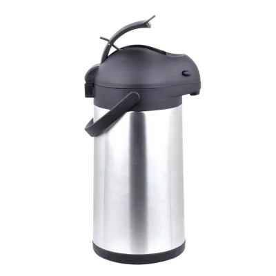 3L SS Insulated Thermos Double Wall Vacuum Airpot Coffee Carafe Pump