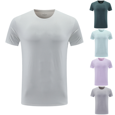 Wholesale New Design High Quality T Shirt Oversize Polyester Sorona T Shirt Short Sleeve  Solid T Shirt