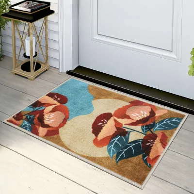Custom Entrance Door Mat Dust Absorbent Latex Base Printed Doormat Suitable for Household Gate Hotel Lobby Retail Shop