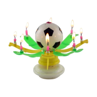 Top-seller Trophy Soccer/Football Cup Magic Birthday Candles